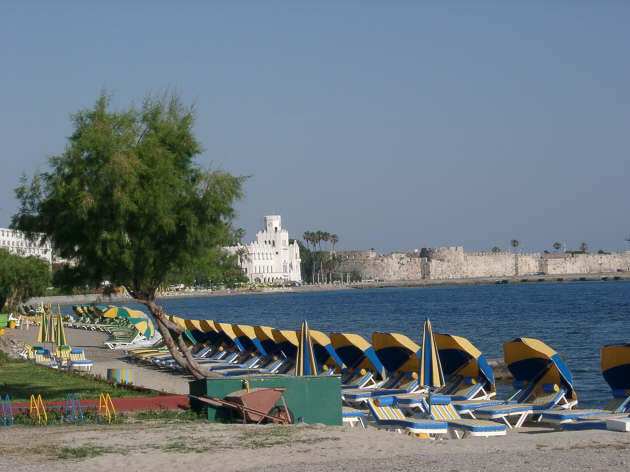 Strand,Polizei, Burg