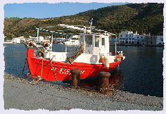 Rotes Fischerboot