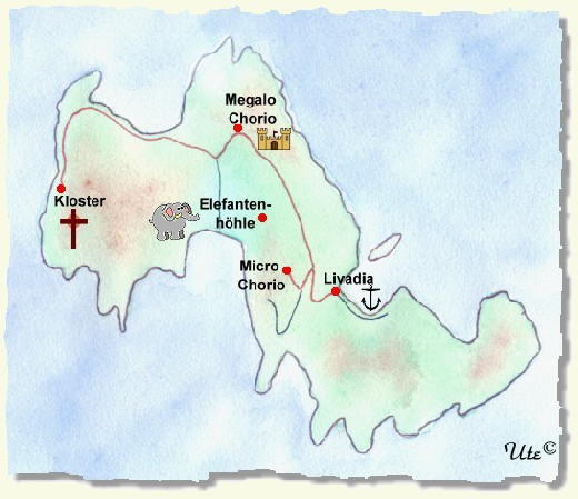 Karte von Tilos